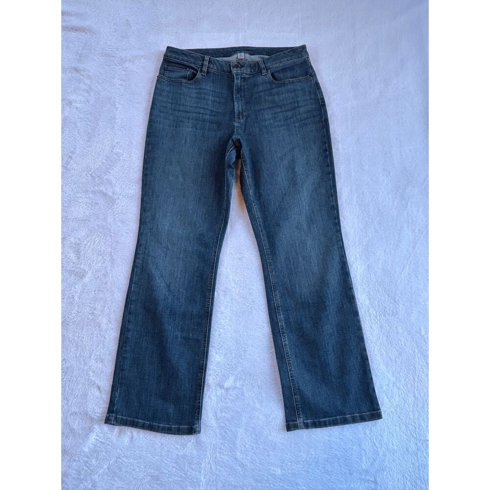 L.L.Bean BeanFlex Favorite Fit Jeans Size 14 Regular, Bootcut, Stretch, Classic